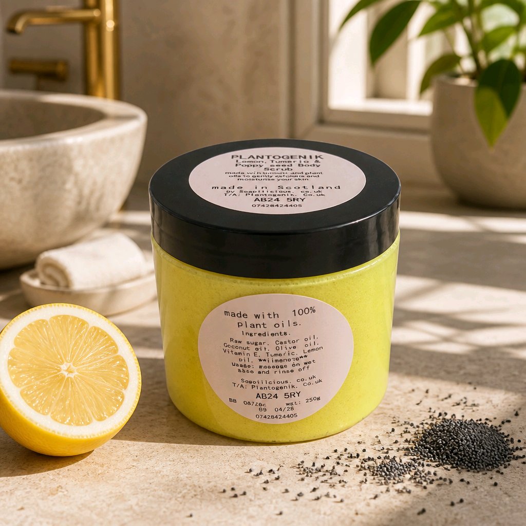 Lemon, Turmeric & Poppy Seed Body Scrub