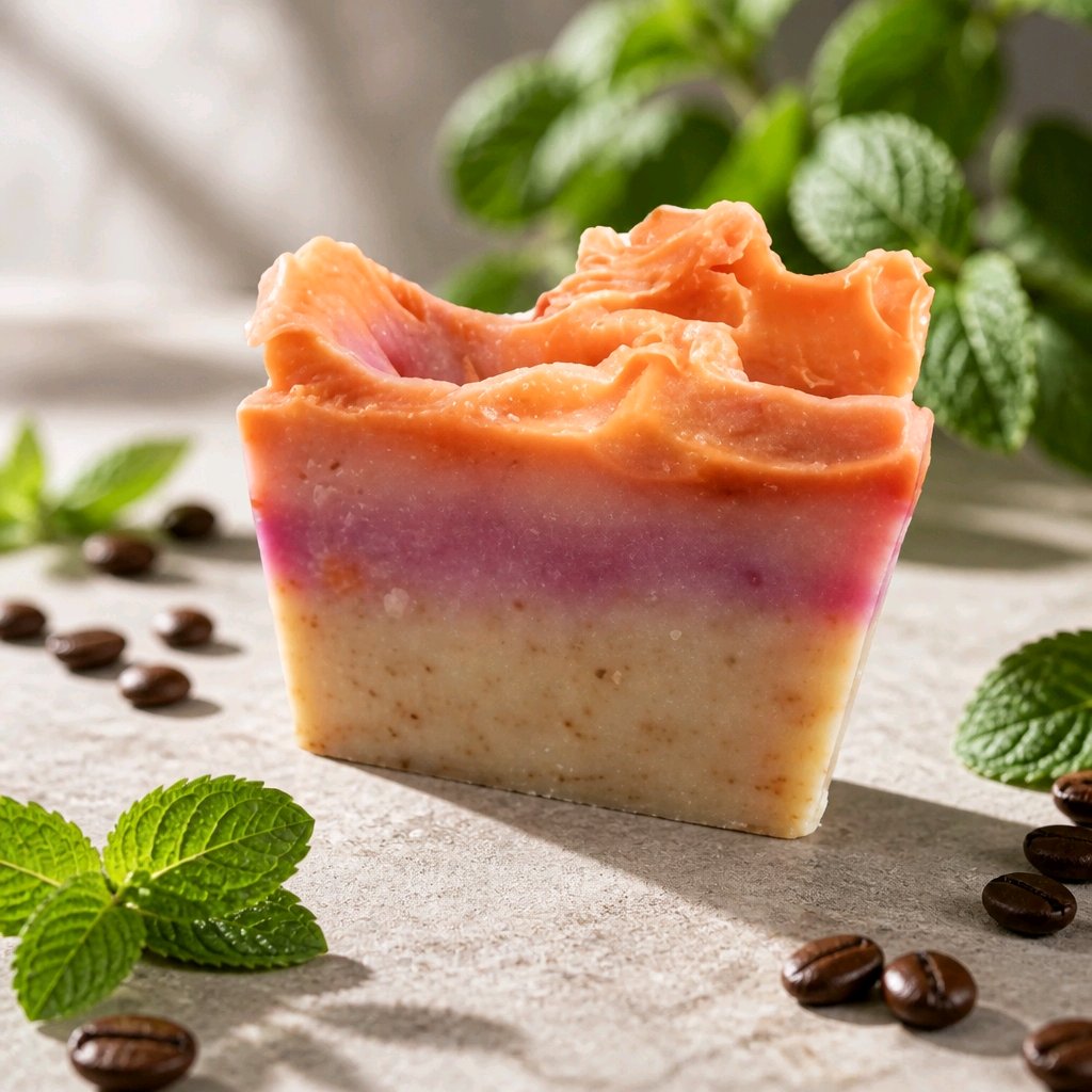 Minty Coffee Soap Bar