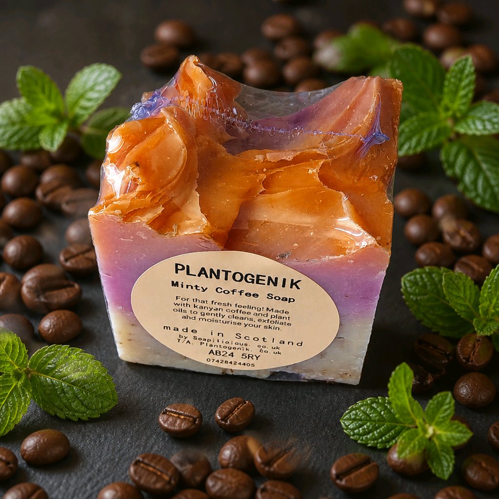Minty Coffee Soap Bar
