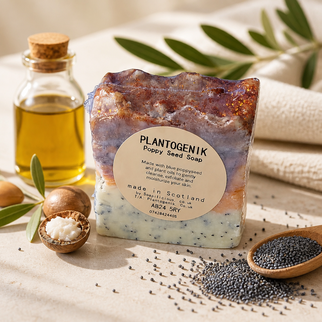 Blue Poppy Seed Soap Bar