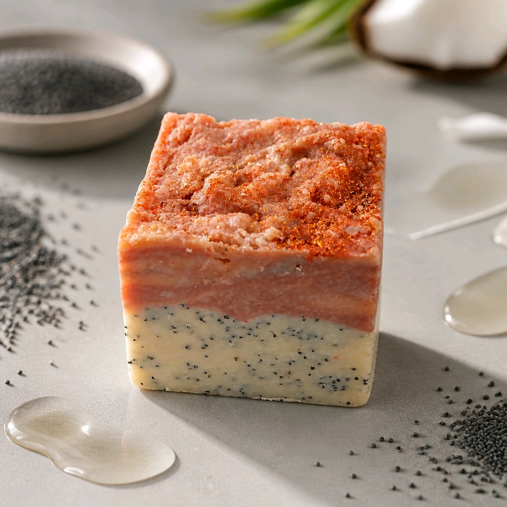 Blue Poppy Seed Soap Bar