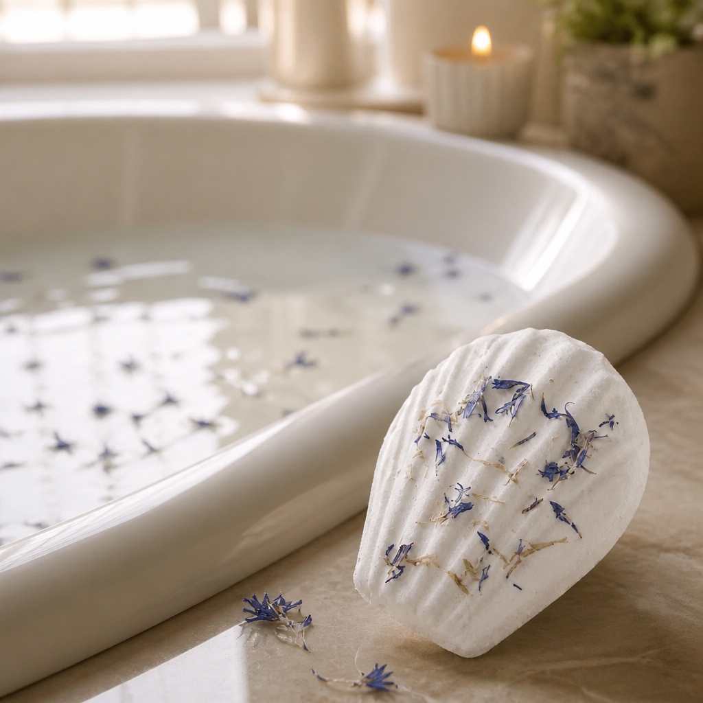Lavender & Cornflower Bath Bomb